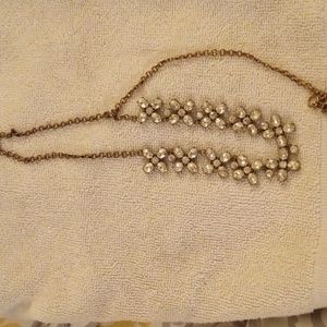 16 inch women's necklace with  imitation diamonds